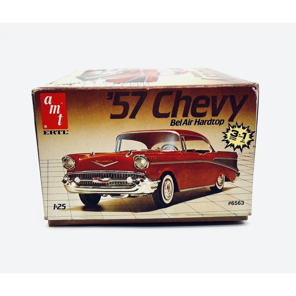 AMT ERTL 1/25 Scale '57 Chevy Bel Air Hardtop Plastic Model Kit #6563 NIB